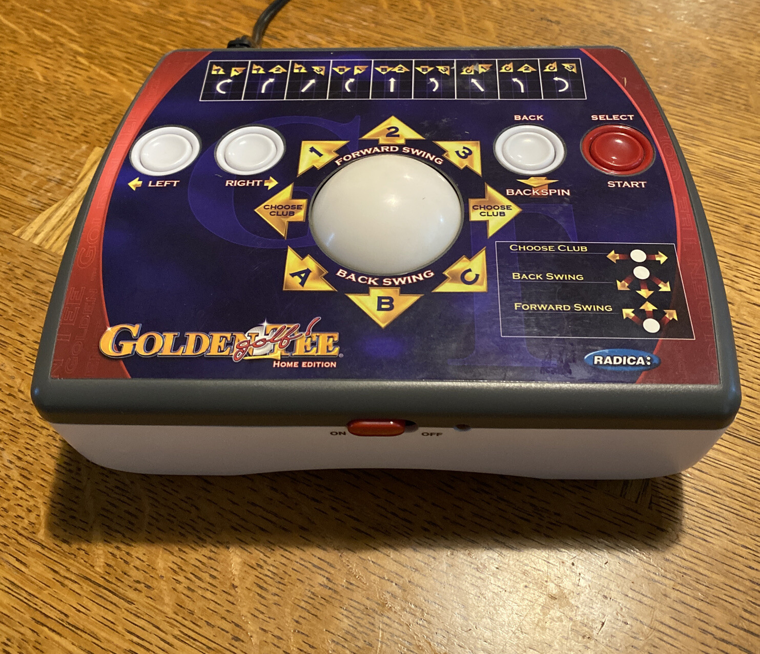 Radica Golden Tee Golf Home Edition TV Plug and Play Video Arcade Game