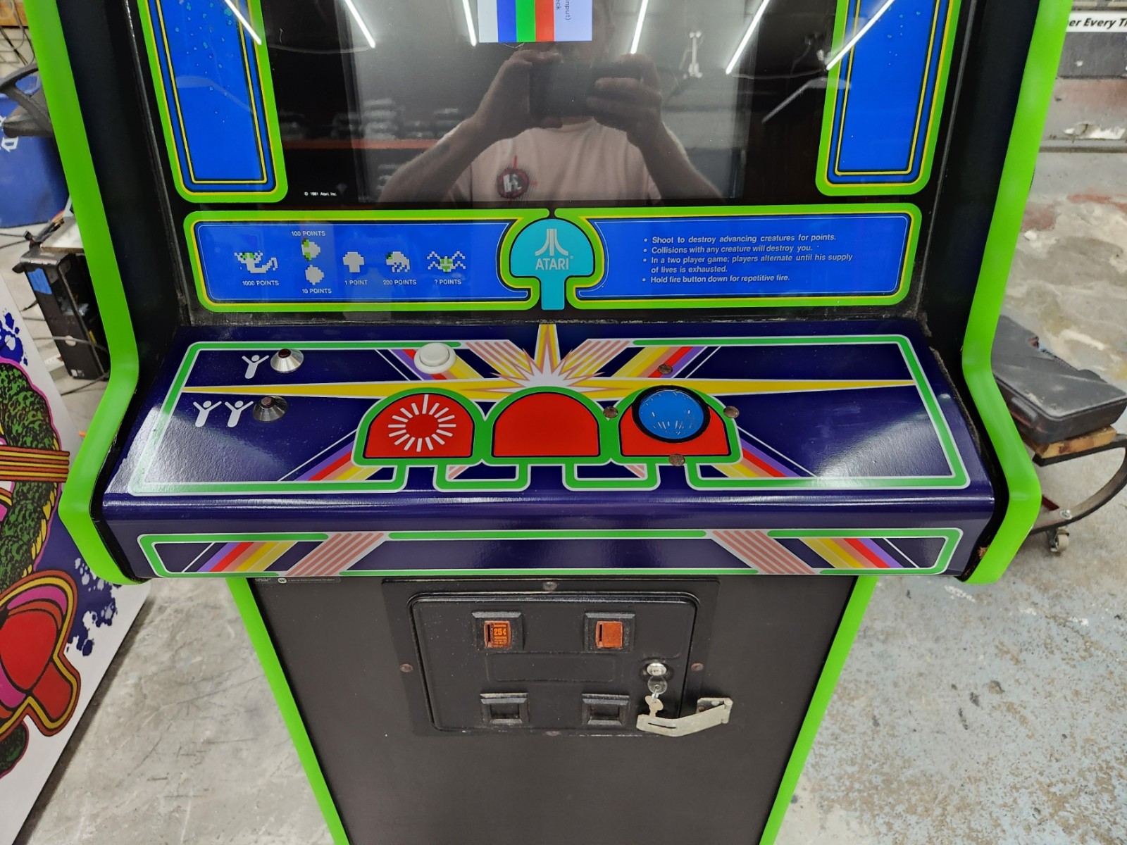 CENTIPEDE Stand Up Full Size Arcade Machine Classic Video Game 9 Games in 1 (#2)