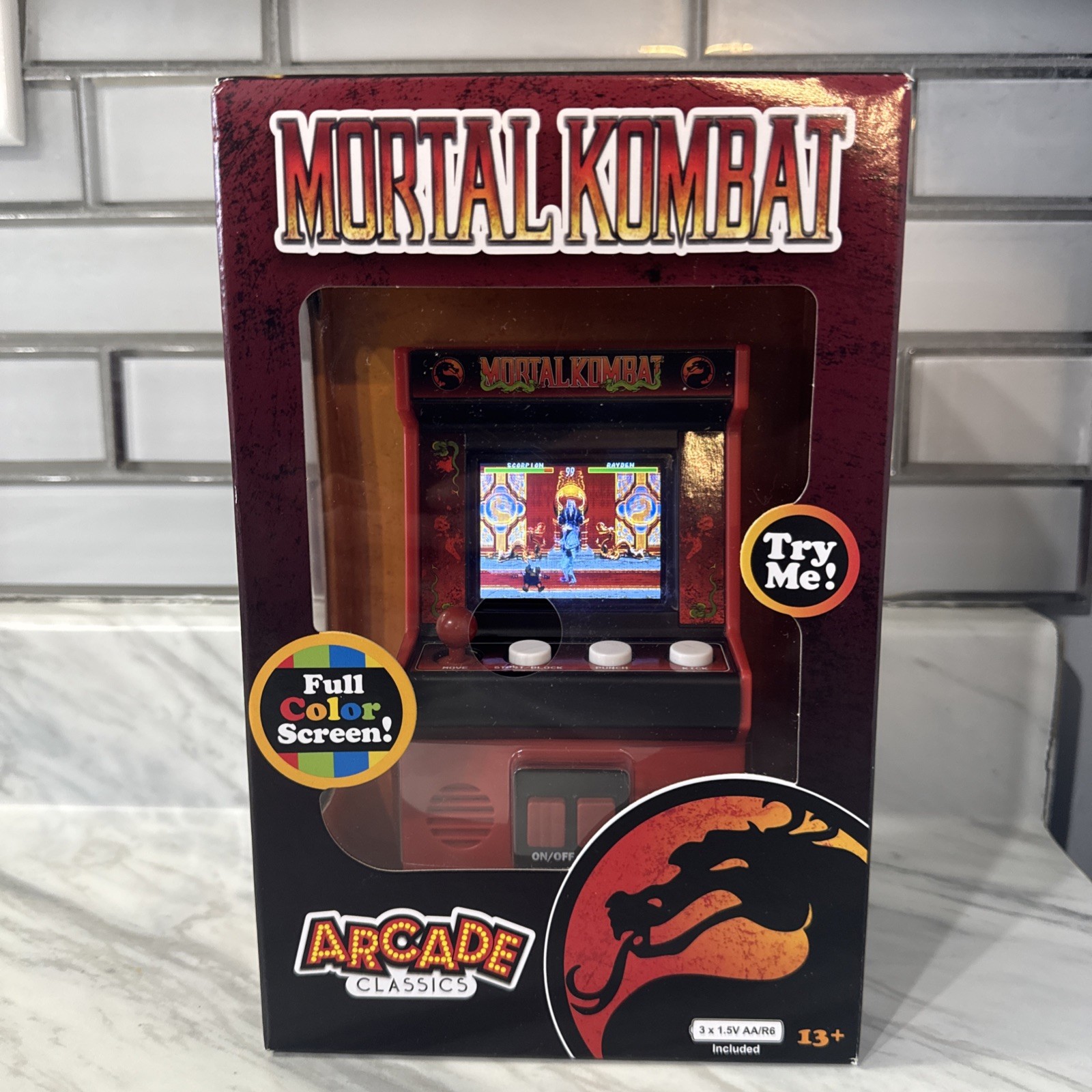 Mortal Kombat Mini Arcade Classics Basic Fun 90’s Video Game WB New RETRO GAMING