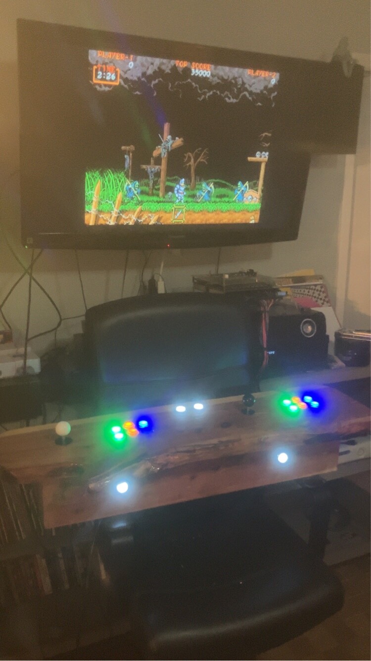 Custom arcade machine, 1988 ghouls and ghosts