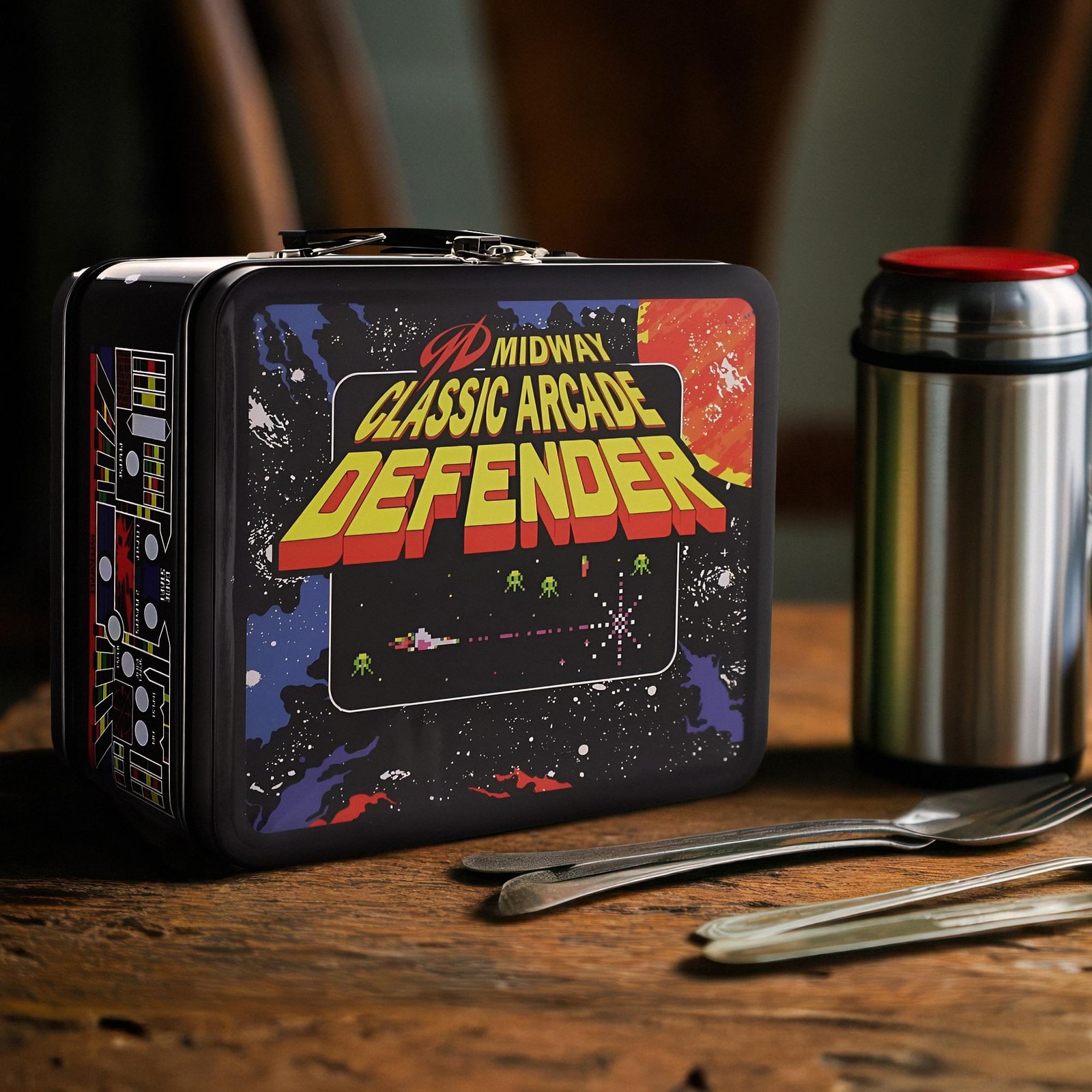 Midway Classic Arcade Defender Retro Metal Lunchbox