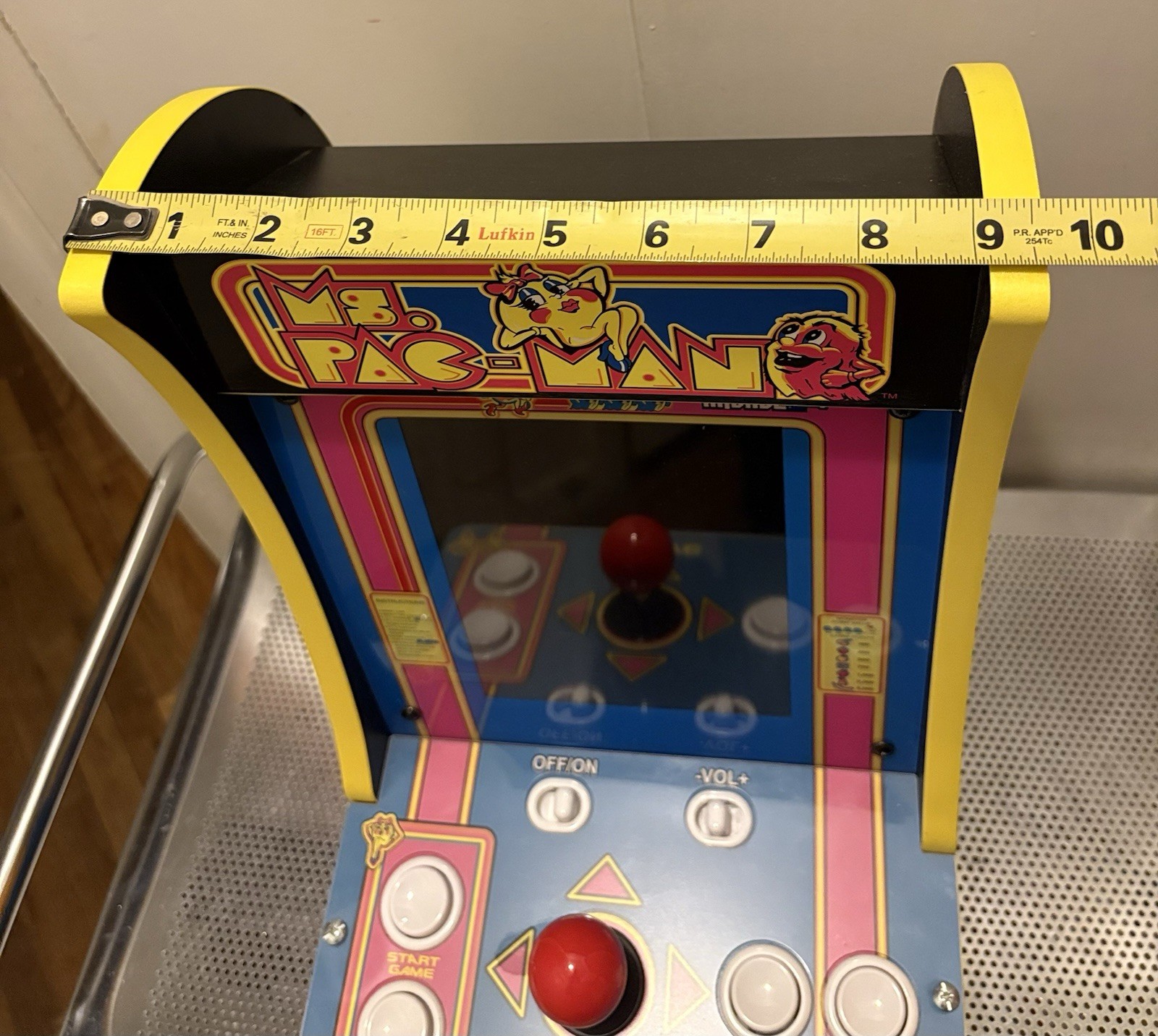 Ms Pac-Man Tabletop Arcade 16″ 4 Games In 1 Galaga Pac-man Plus WORKS GREAT