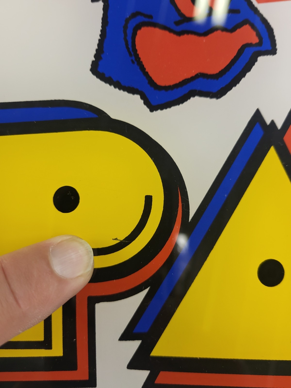 Super Pac-Man arcade header marquee translight