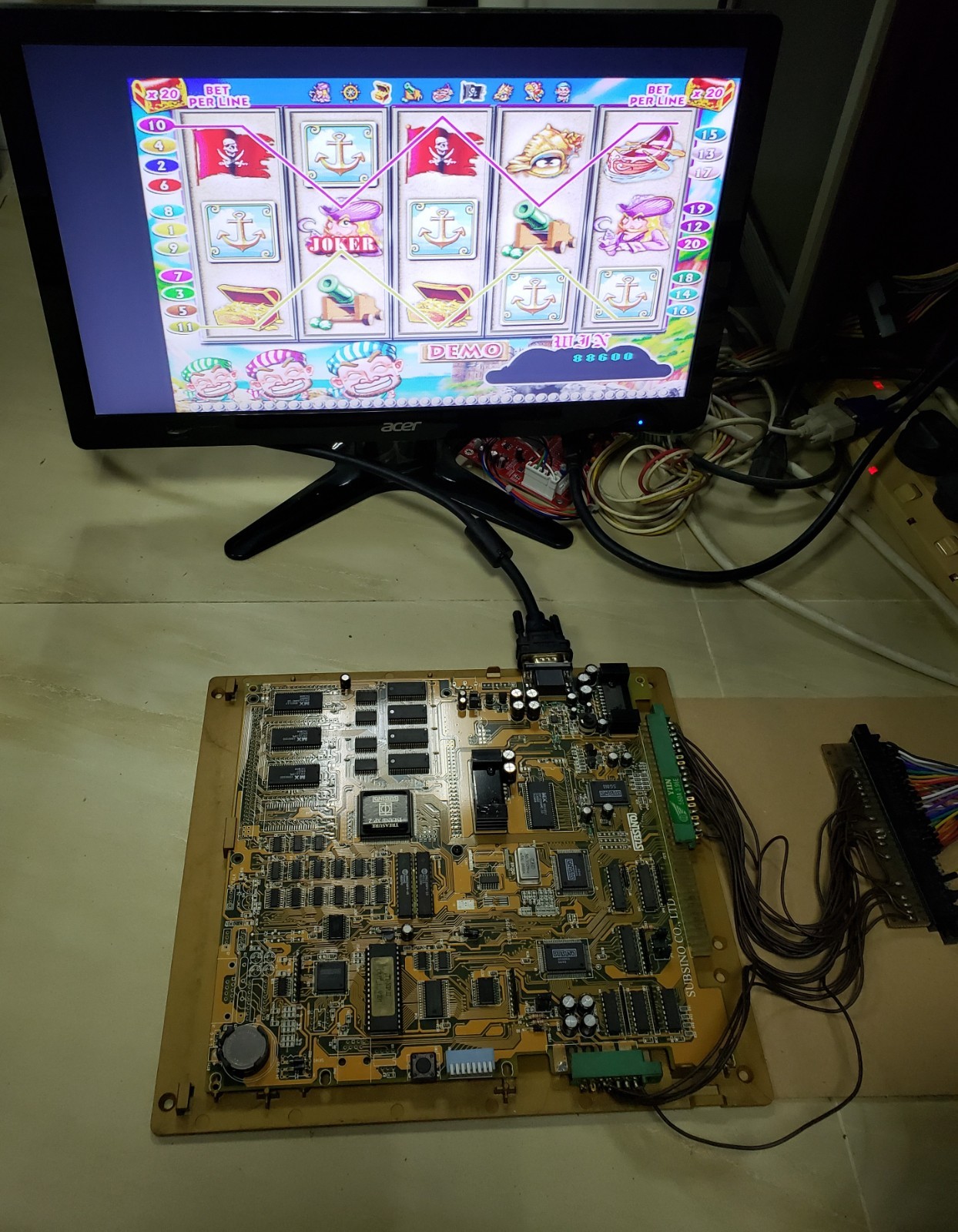 Treasure Island XP2 Slot Game PCB Subsino Board Arcade Video Game