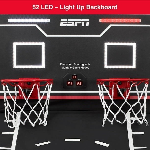 ESPN Pro Competition LED 2-Player Arcade Basketball