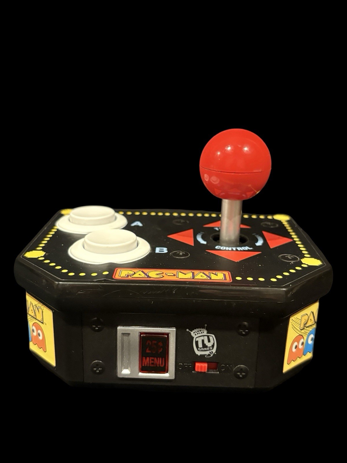 2 VTG JAKKS PACIFIC 2004 MS PAC-MAN 2009 PAC-MAN PLUG & PLAY ARCADE GAME