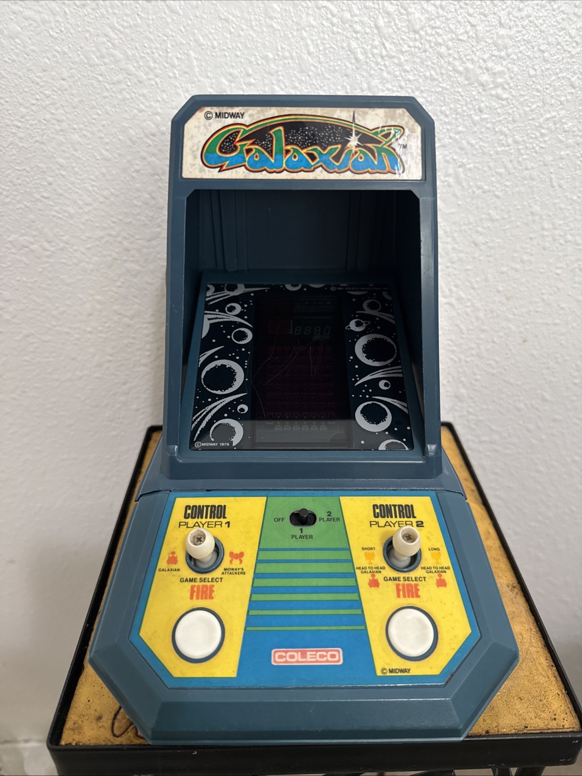 VTG 1981 Coleco – Galaxian Mini Tabletop Mini Arcade Game Nintendo Midway WORKS