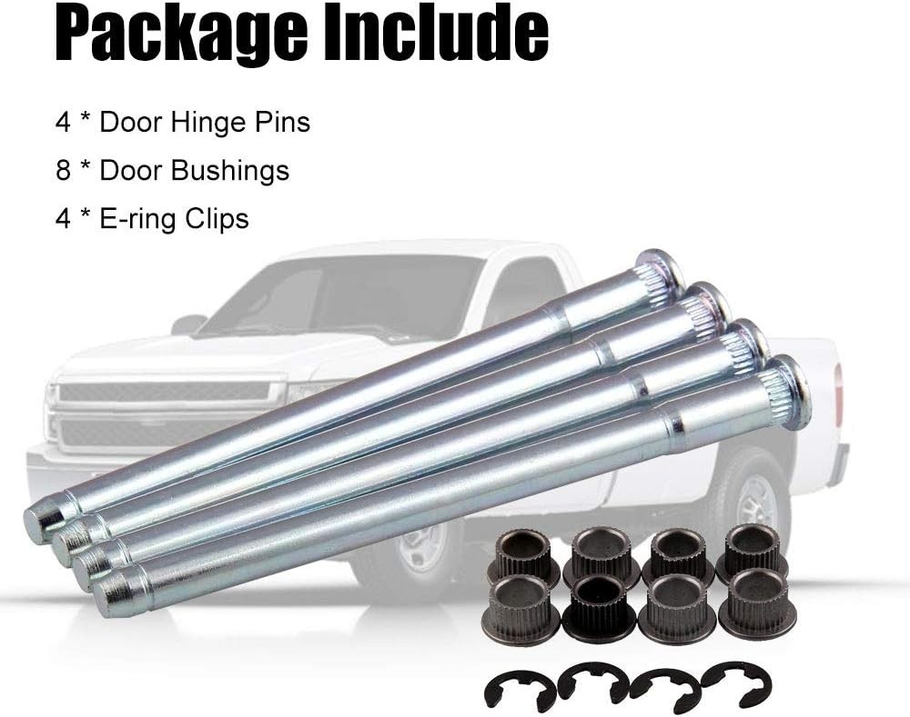 Door Hinge Pin Bushing Repair Kit 94-04 Chevy S10 GMC S15 4 Pins 2 Door