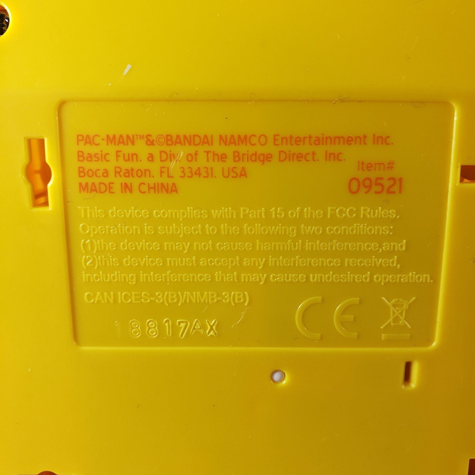 Pac-Man Mini Arcade Game 6″ Handheld Machine Basic Fun Portable Battery Operated