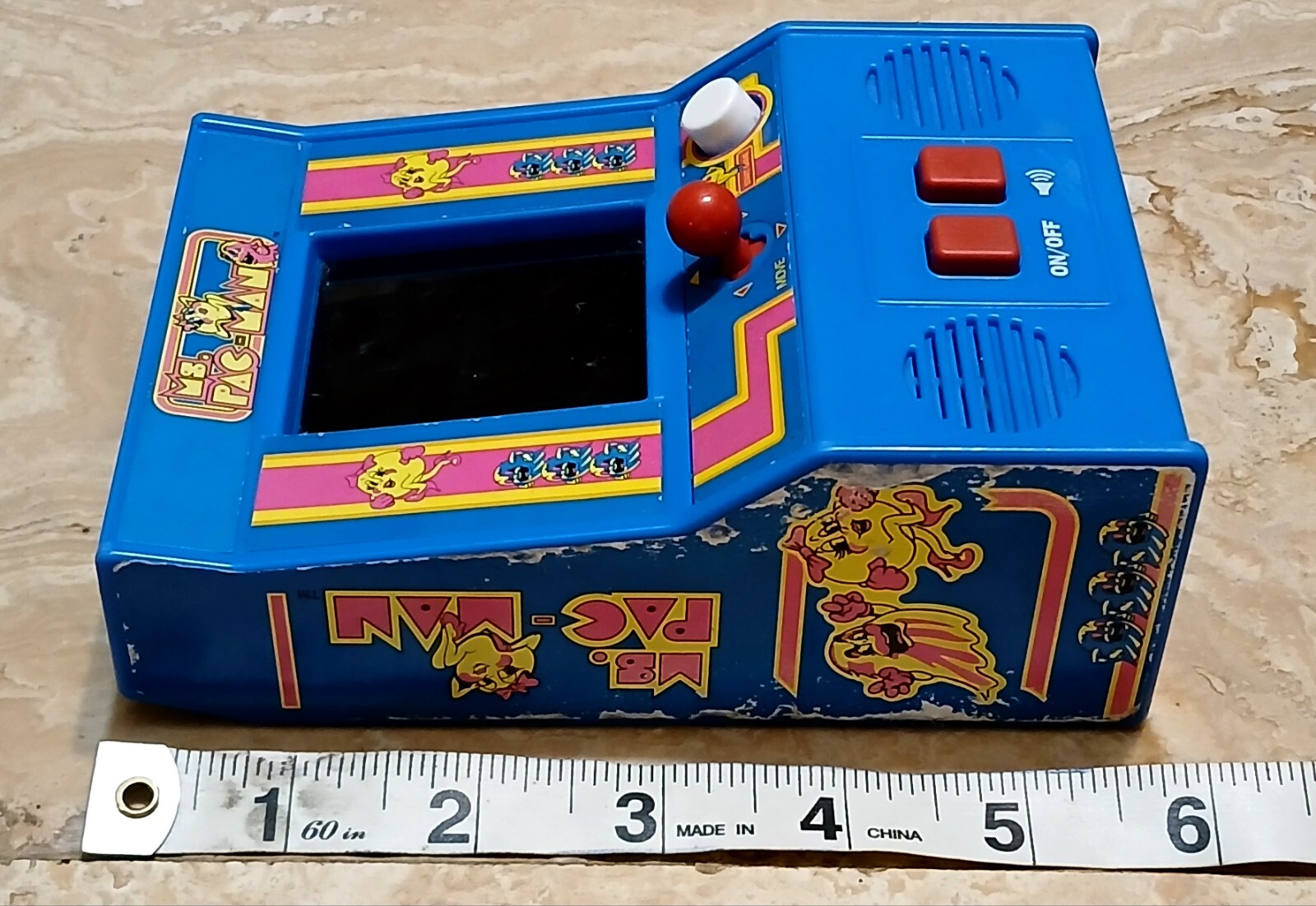 Ms. Pac-Man Hand Held Mini Arcade Video Game Pacman Pac Man Used Works Great!!