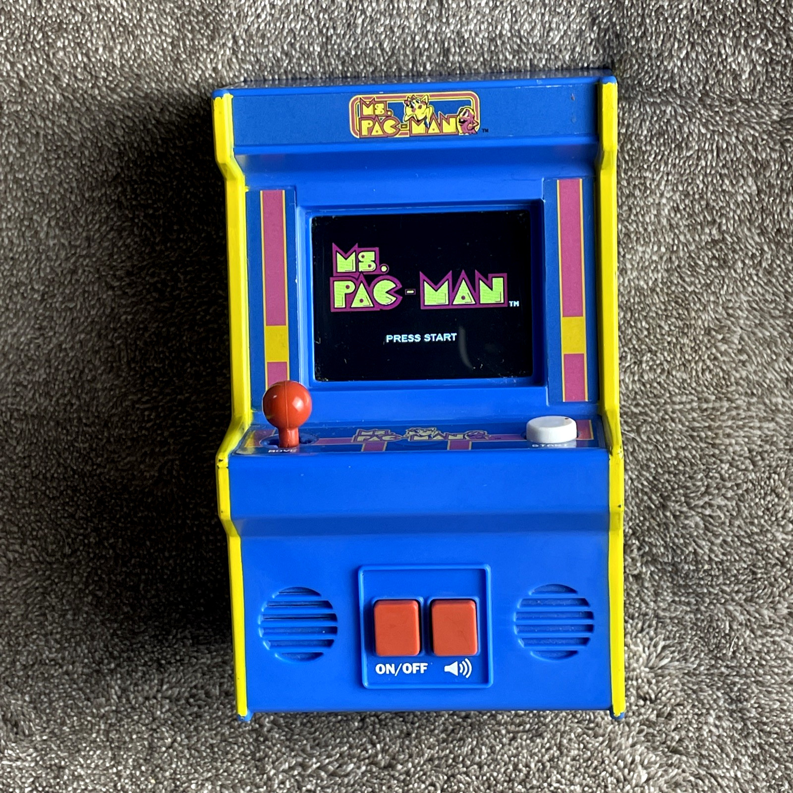 Ms. Pac-Man Arcade Mini Handheld Tabletop Game #09615 2018 Electronic -TESTED