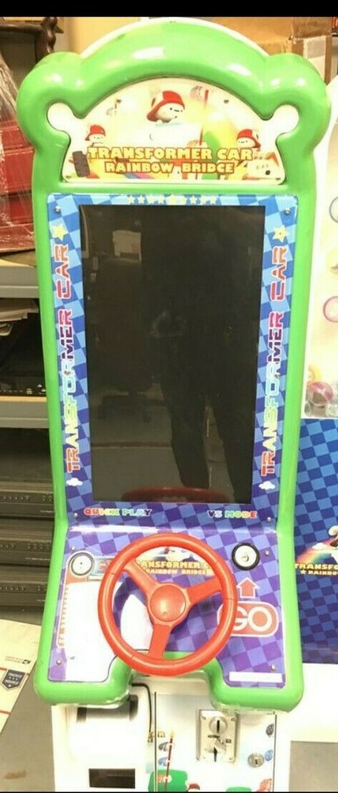 Transformer Car Rainbow Bridge Arcade Game VS Mode Two Screens / Local Pick Up