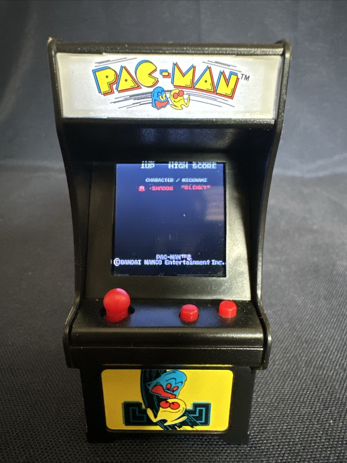 Pac-Man Miniature Arcade Game Keychain 2018 Tested And Works Scratch On Screen