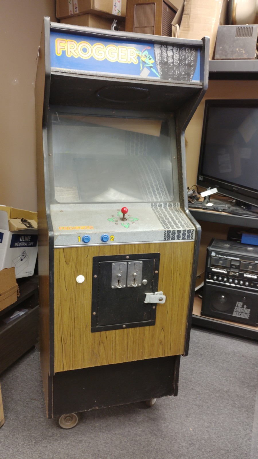 Frogger Arcade Game Sega Gremlin Konami For Parts Or Repair*READ DESCRIPTION*