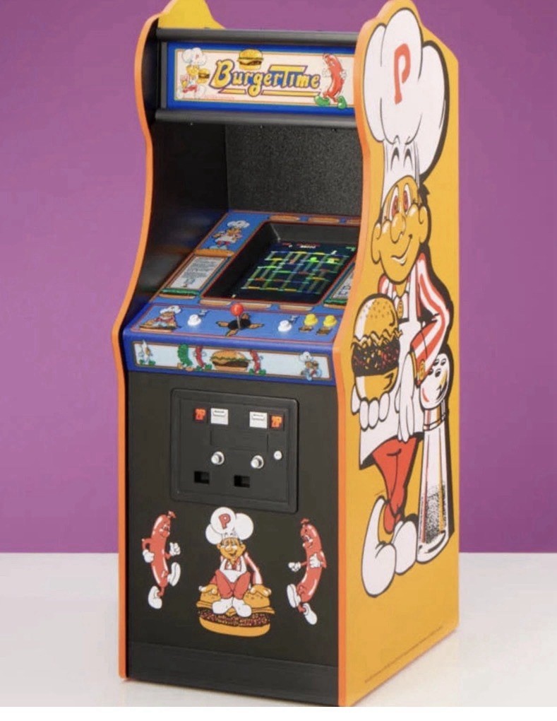 Official Data East BurgerTime 1/4 Size Arcade Cabinet NEW!
