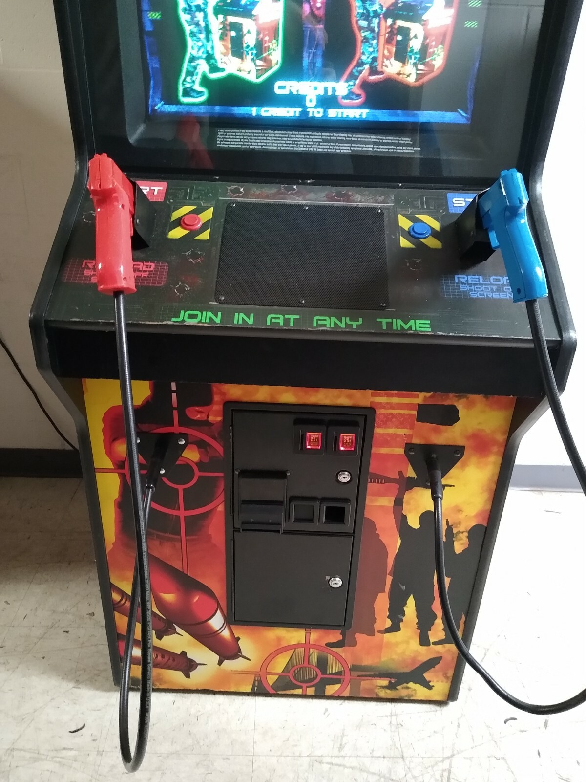NICE 2004 Raw Thrills TARGET TERROR shooting video arcade game – FREE SHIPPING