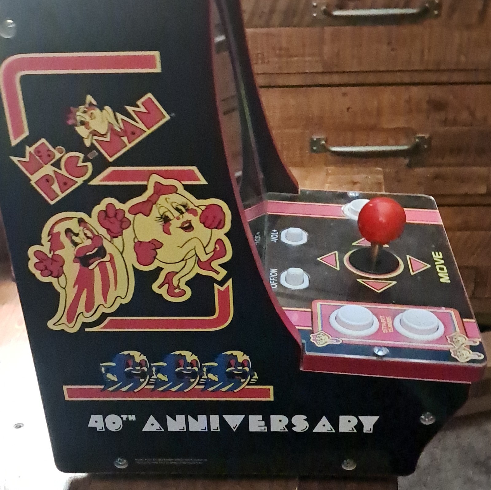 Arcade1Up Ms. Pac-Man 40th Anniversary Counter-Cade Countertop Arcade 2021