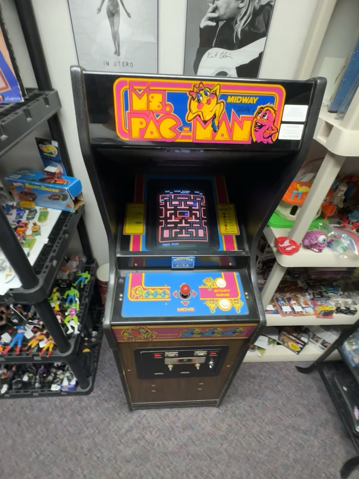1981 Ms. Pac-Man Cabaret Cabinet Arcade Machine 100% Refurbished Multi-Pac Kit!