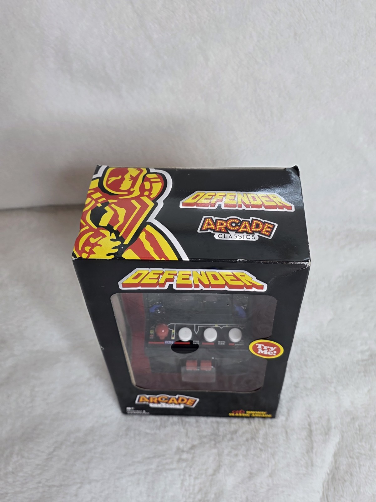Defender Mini Arcade Game Basic Fun Midway Classic w/ Box