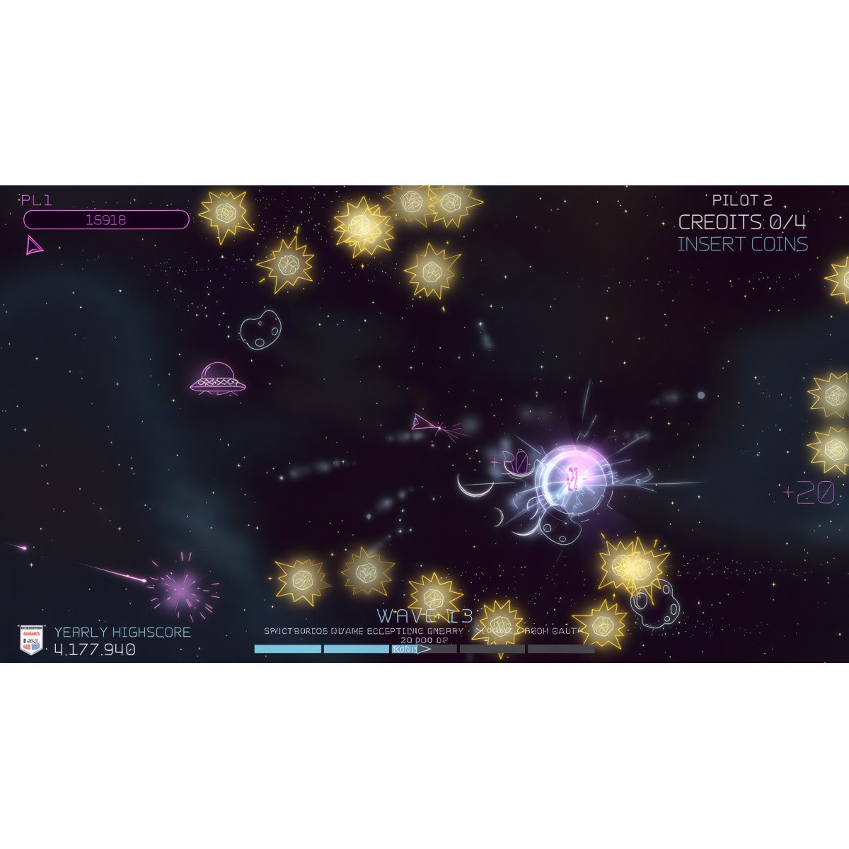 ALAN-1 Asteroids Recharged Pro Arcade Game – 2 Player