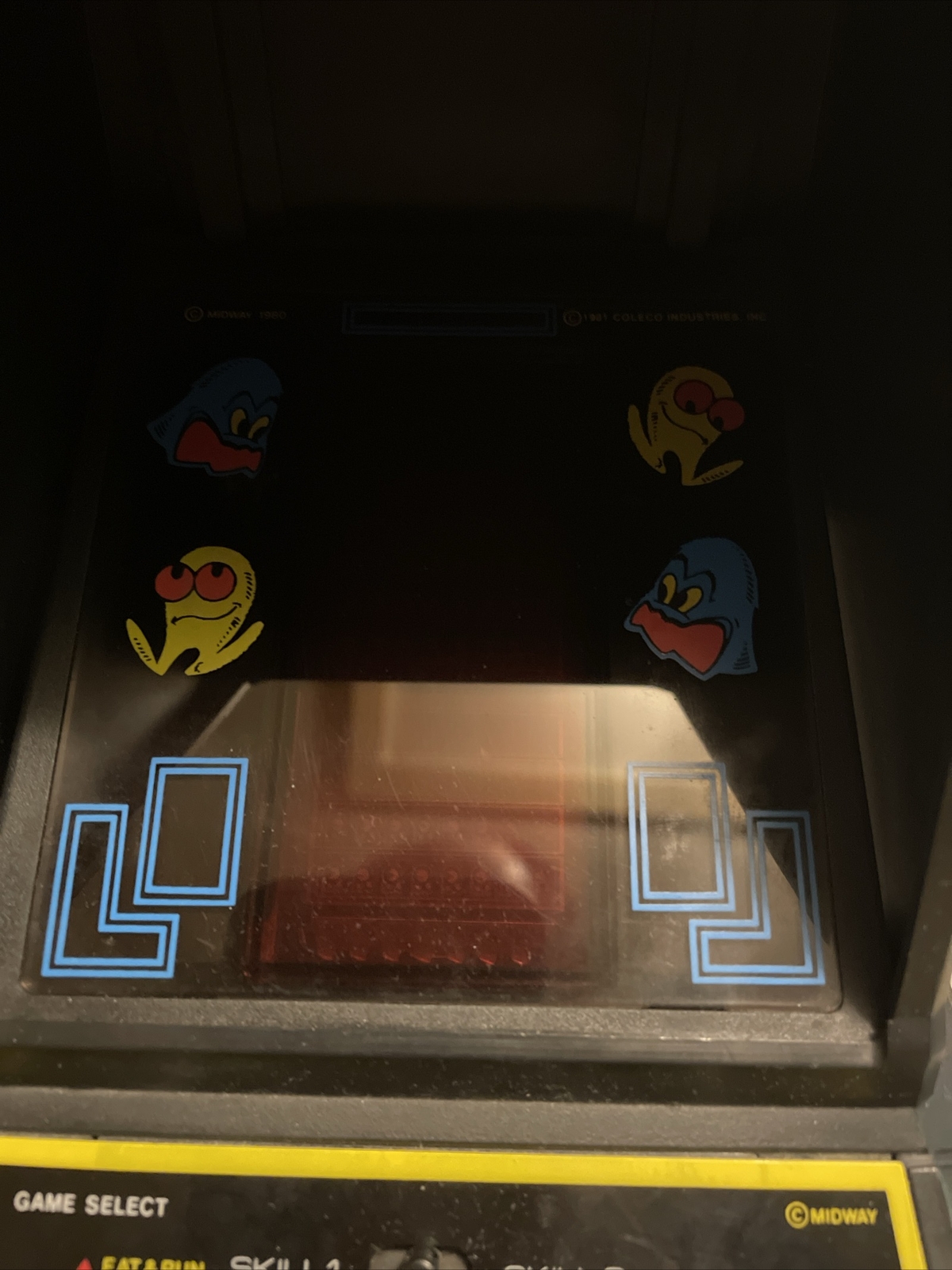 Vintage 1982 Midway’s PAC-MAN Mini Table Top Arcade Video Game. Working!