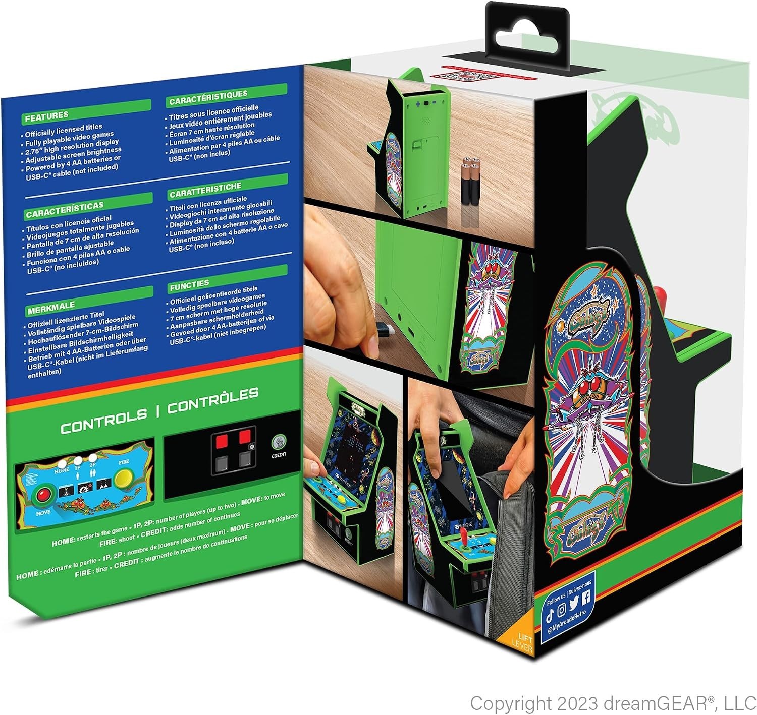 Galaga & Galaxian Mini Arcade Cabinet