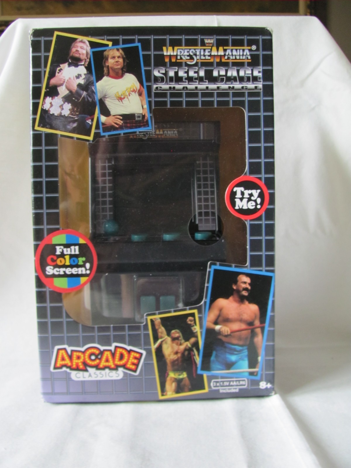 WWE WrestleMania Steel Cage Challenge Mini Arcade Tabletop Game