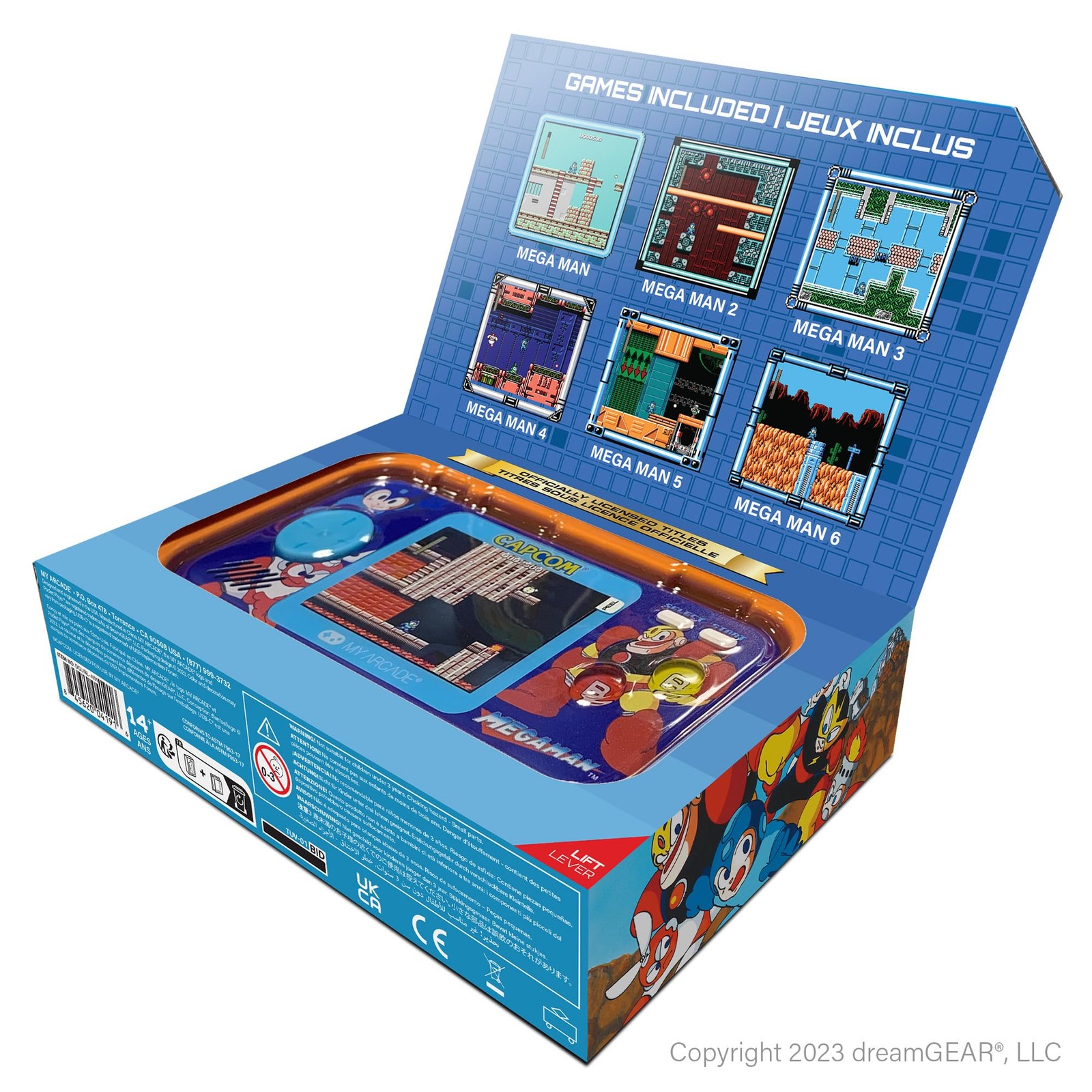 My Arcade Megaman Pocket Player Pro: Mega Man 5,75 x 6,75 x 5,5 Zoll, Multi