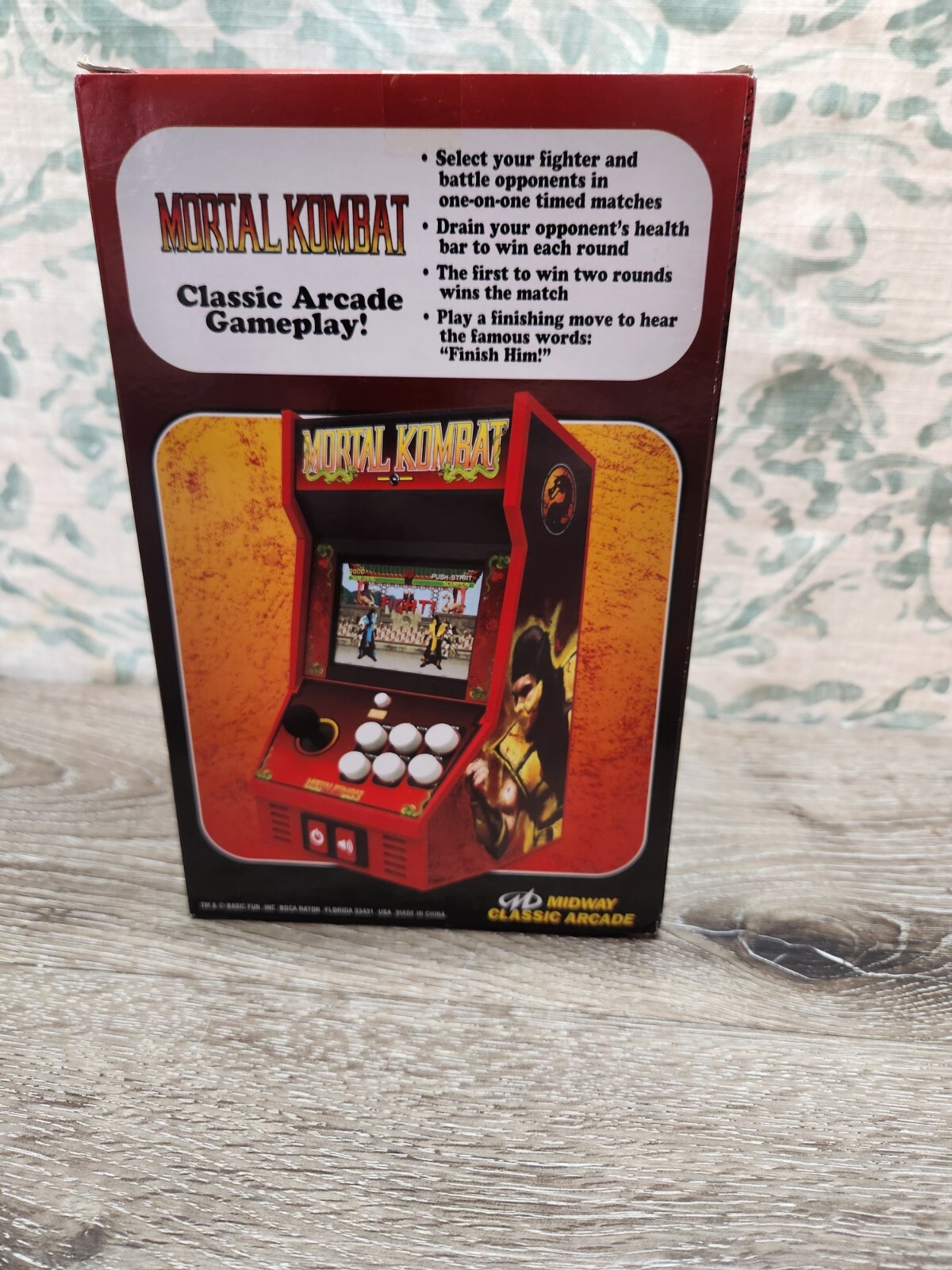 MORTAL KOMBAT Basic Fun Arcade Classics Machine Handheld Game Rare! #15 Combat
