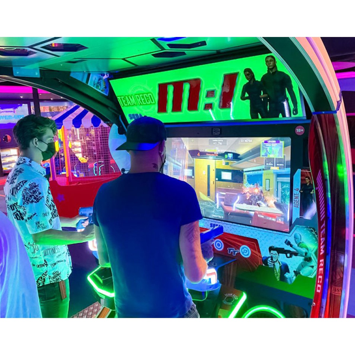 SEGA Mission Impossible Deluxe Arcade Gun Shooting Video Game – 4 Players