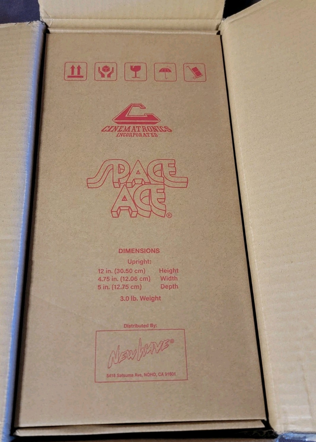 New Wave Toys Space Ace X Replicade RED Edition Arcade 1/6 W/ UV Pad RA-DL-006