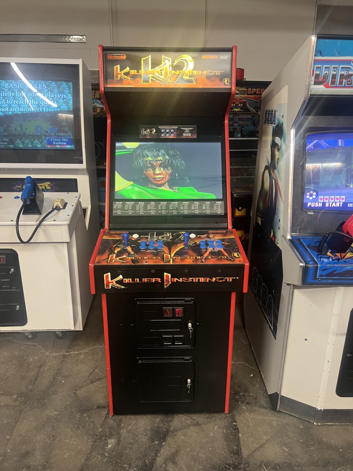 KILLER INSTINCT I & II ARCADE MACHINES by MIDWAY (ARCADE BUNDLE – BOTH MACHINES)