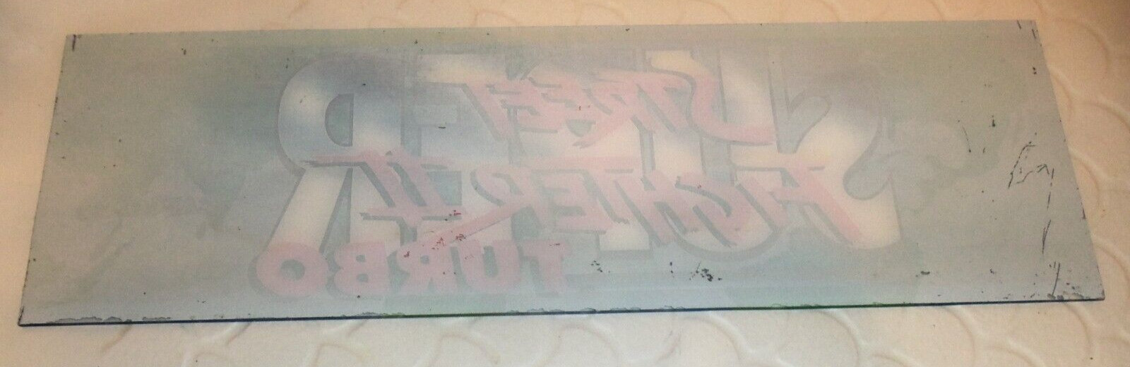 Vintage CAPCOM “SUPER STREET FIGHTER II TURBO” Arcade Video Game Marquee Header