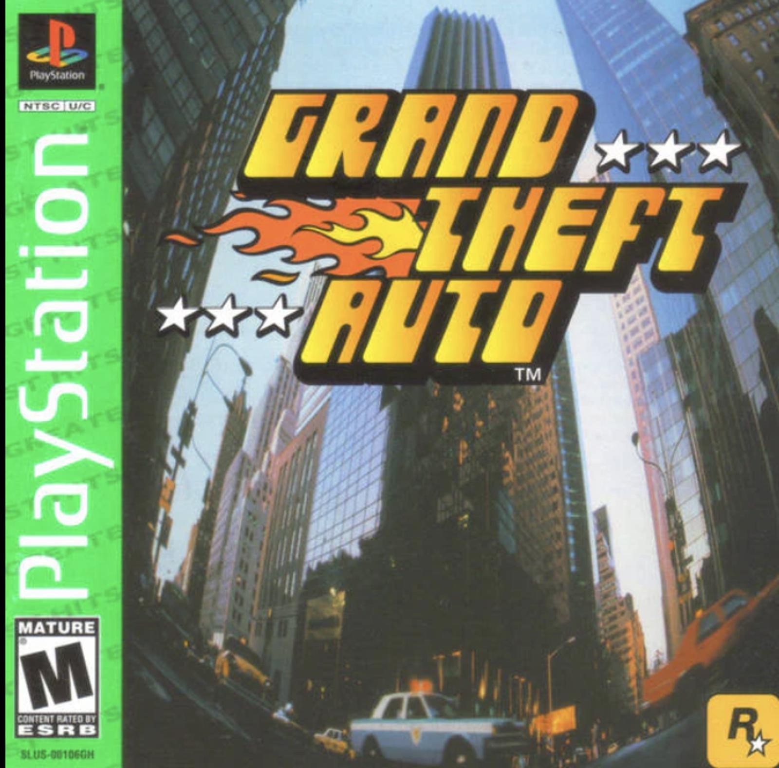Grand Theft Auto GTA 1 Sony PlayStation 1 PS1 Greatest Hits Classic RPG