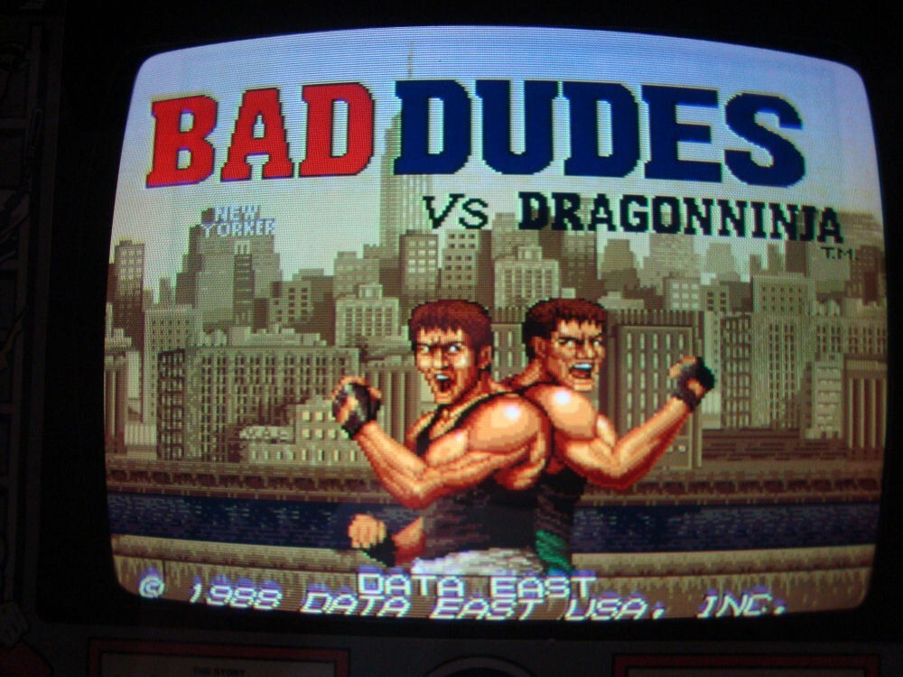 Old School Bad Dudes Arcade Game – Late 80s Full Size Coin Op