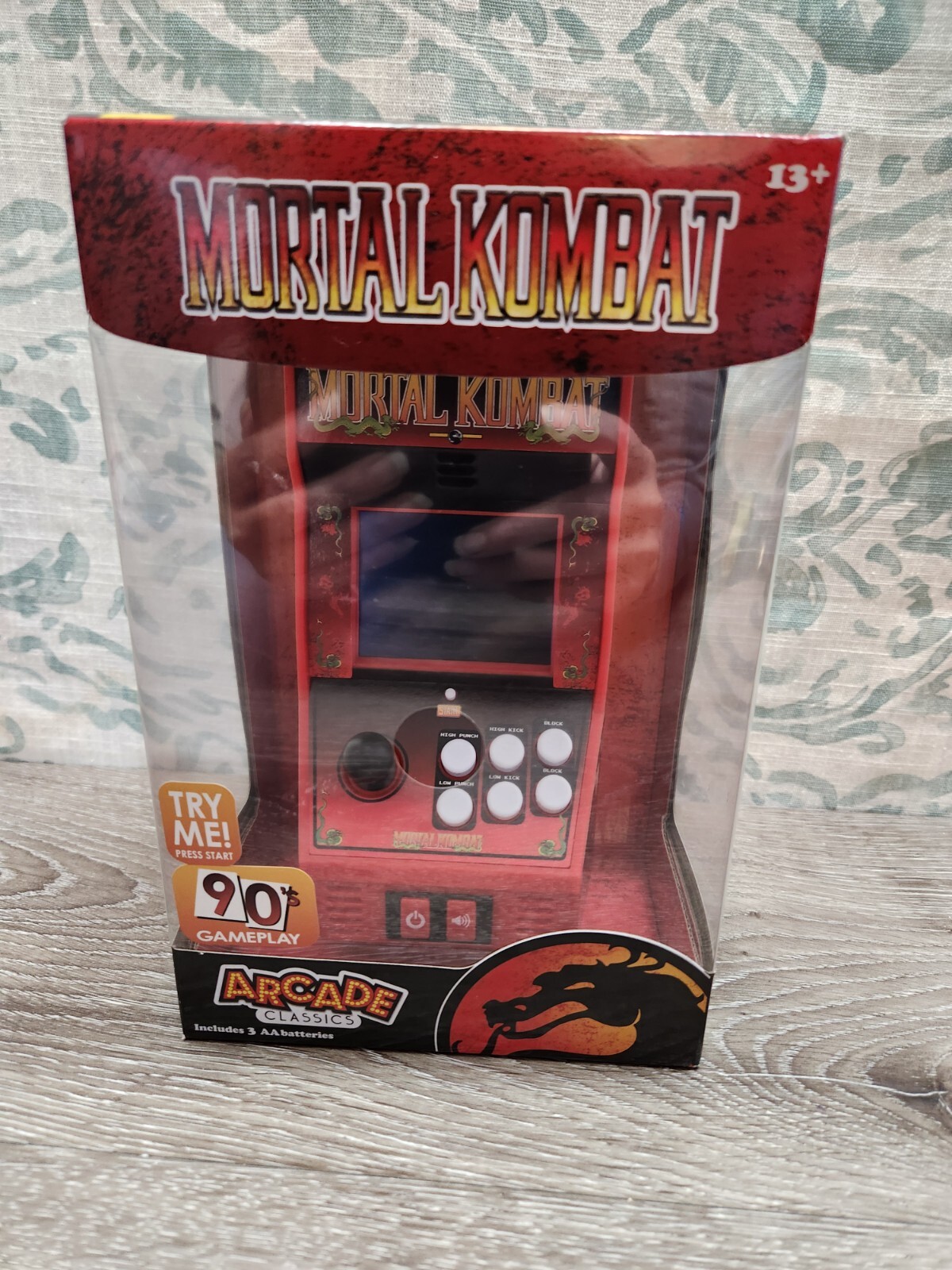 MORTAL KOMBAT Basic Fun Arcade Classics Machine Handheld Game Rare! #15 Combat