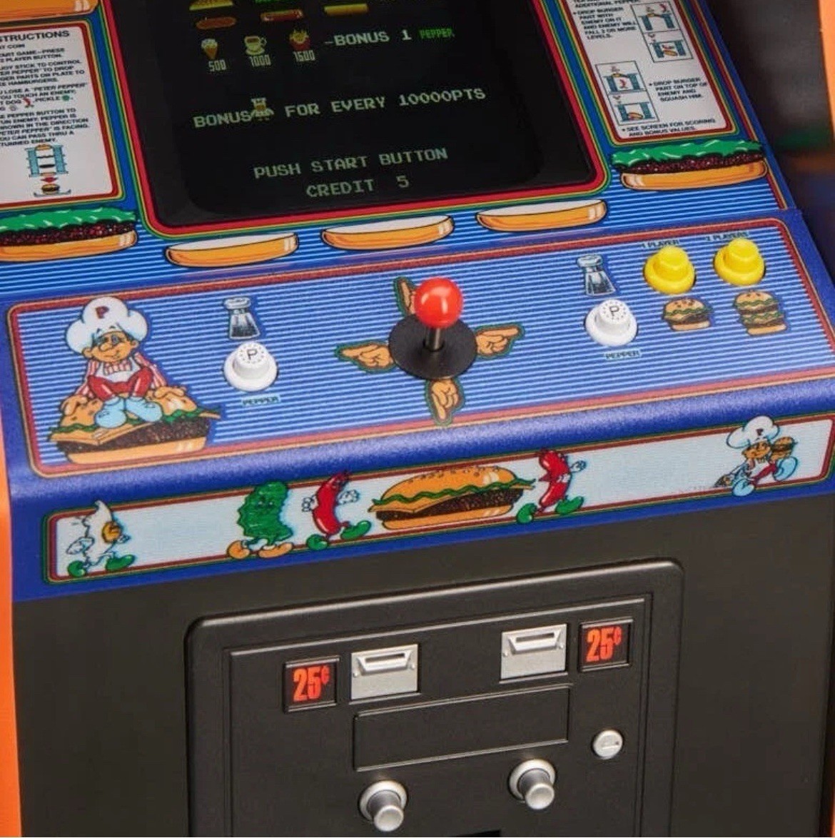 NEW Burger Time Quarter Size Arcade Cabinet 1/4 Scale Data East Official