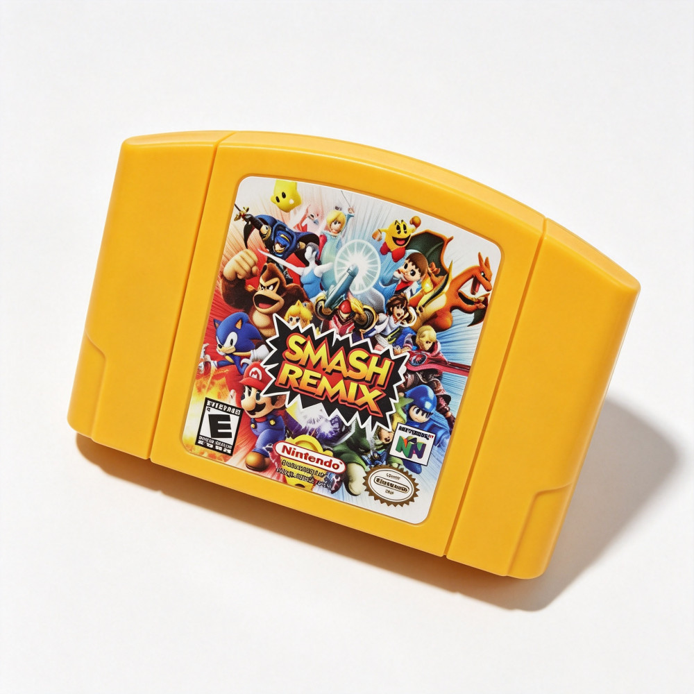 Smash Remix V 2.0.1 Game Cartridge For Nintendo 64 Console Tested & Working