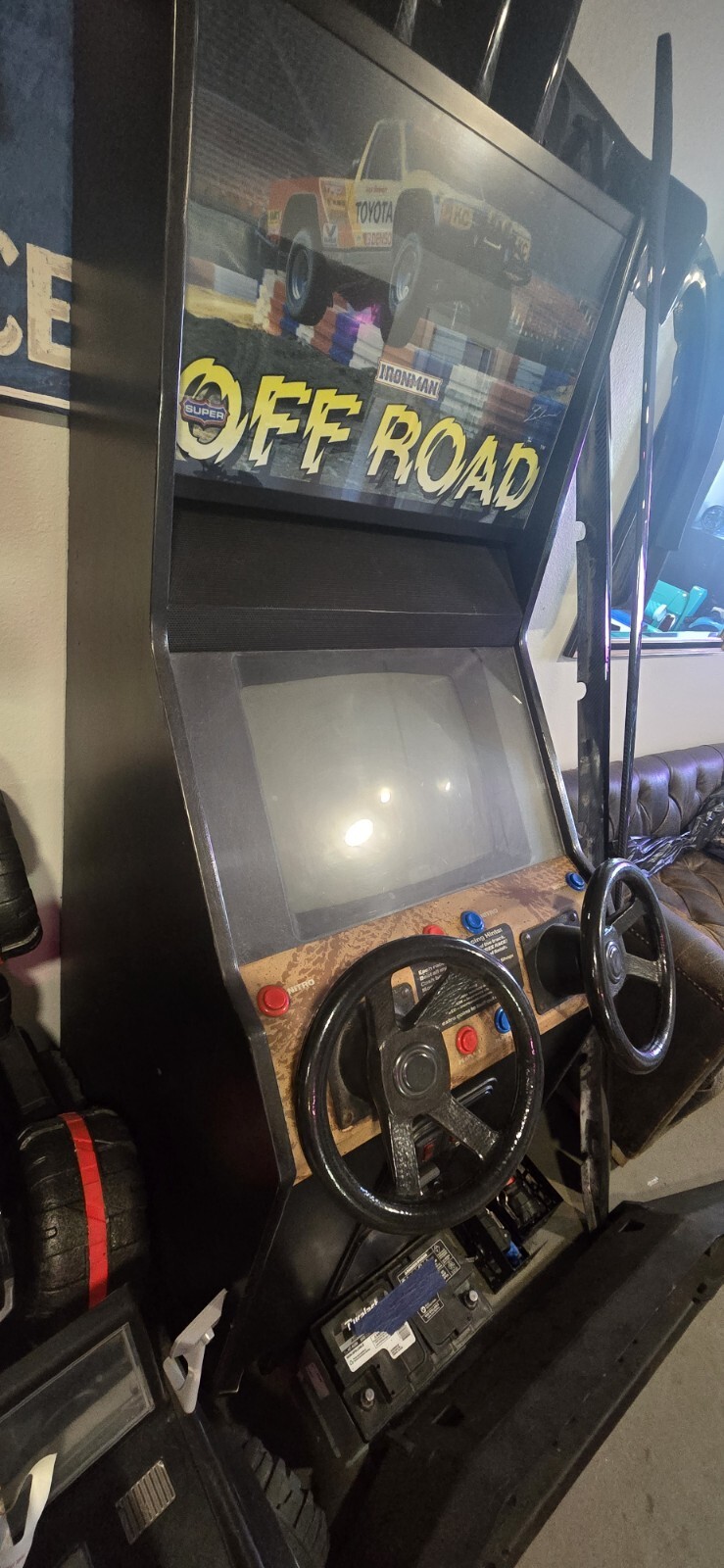 Off Road 2 Player Arcade Stand Up Driving Racing Video Game – Ironman