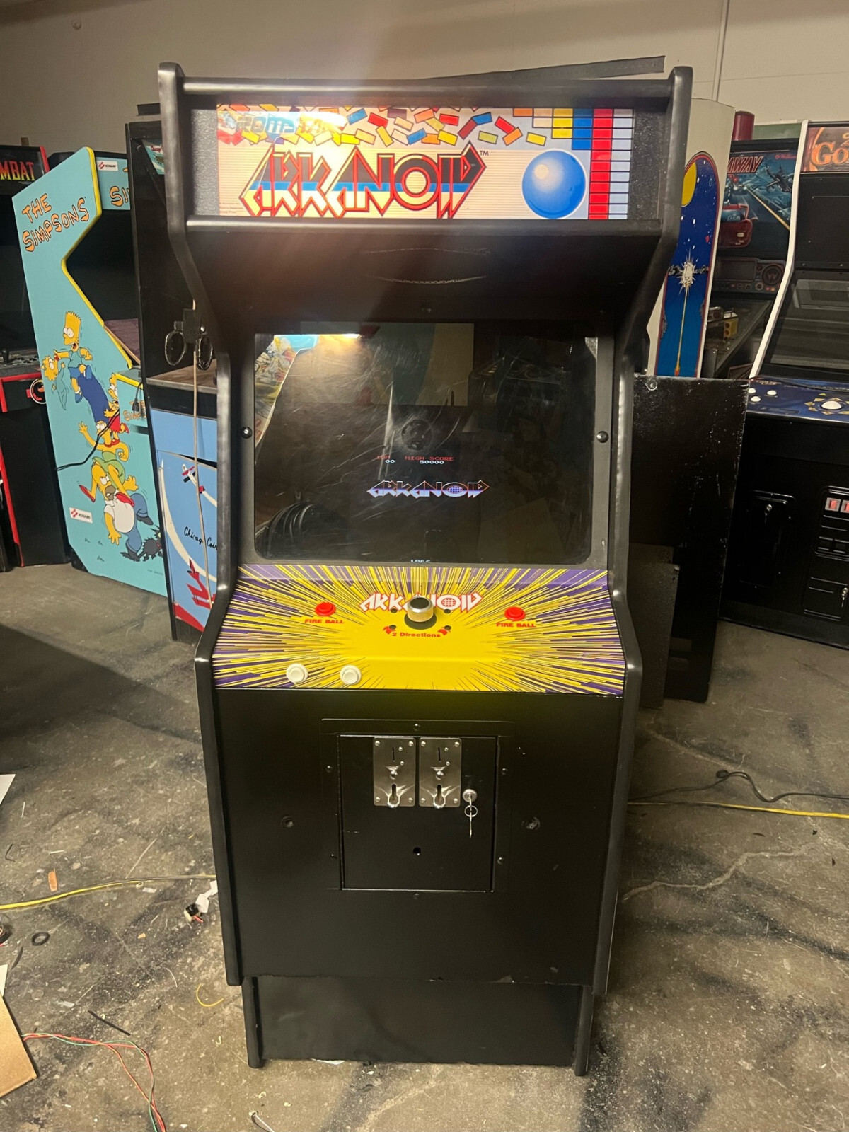 ARKANOID ARCADE MACHINE by TAITO/ROMSTAR (Excellent Condition) *RARE*