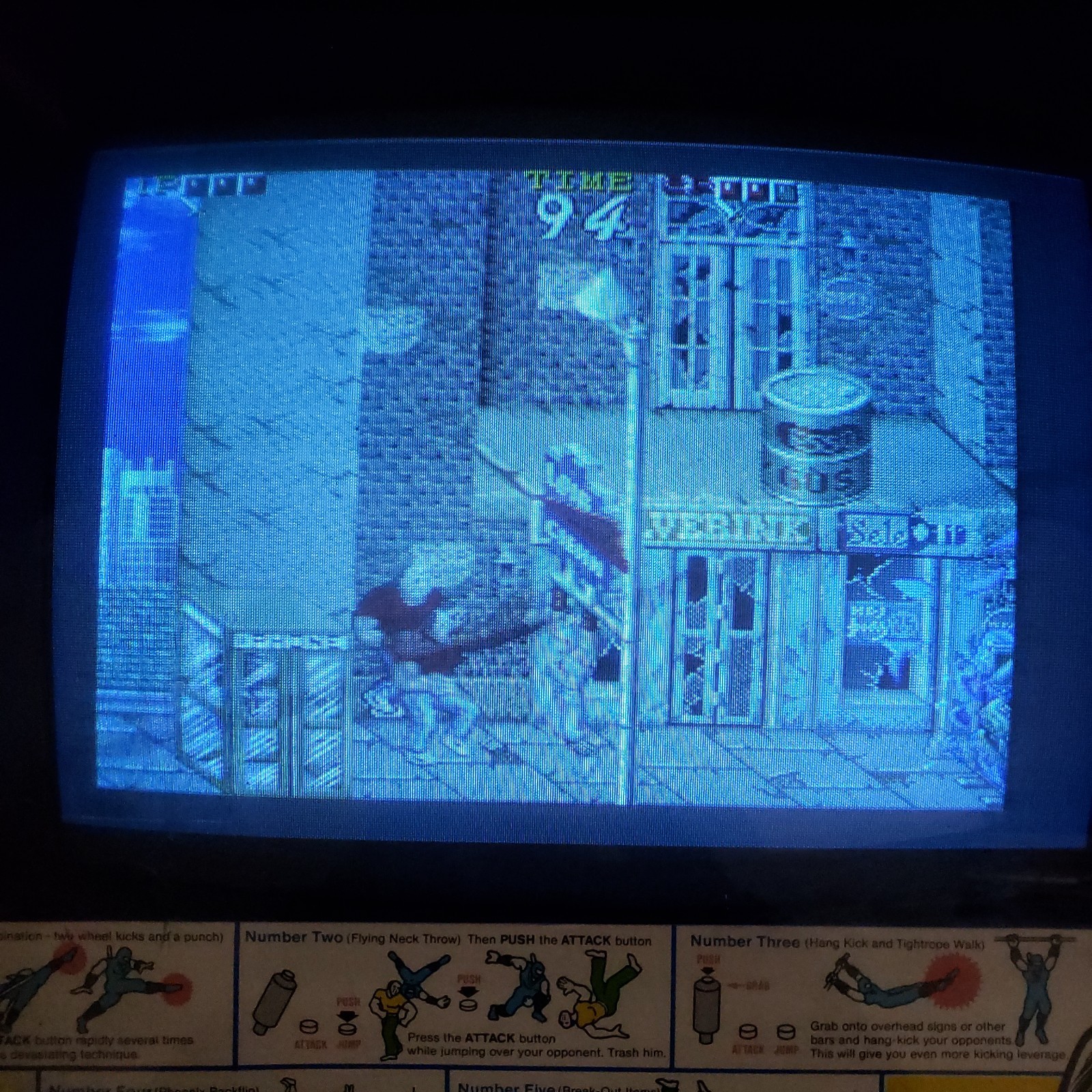 Vintage Tecmo Ninja Gaiden Arcade Cabinet Game 1988 – Tested Working Screen Wave