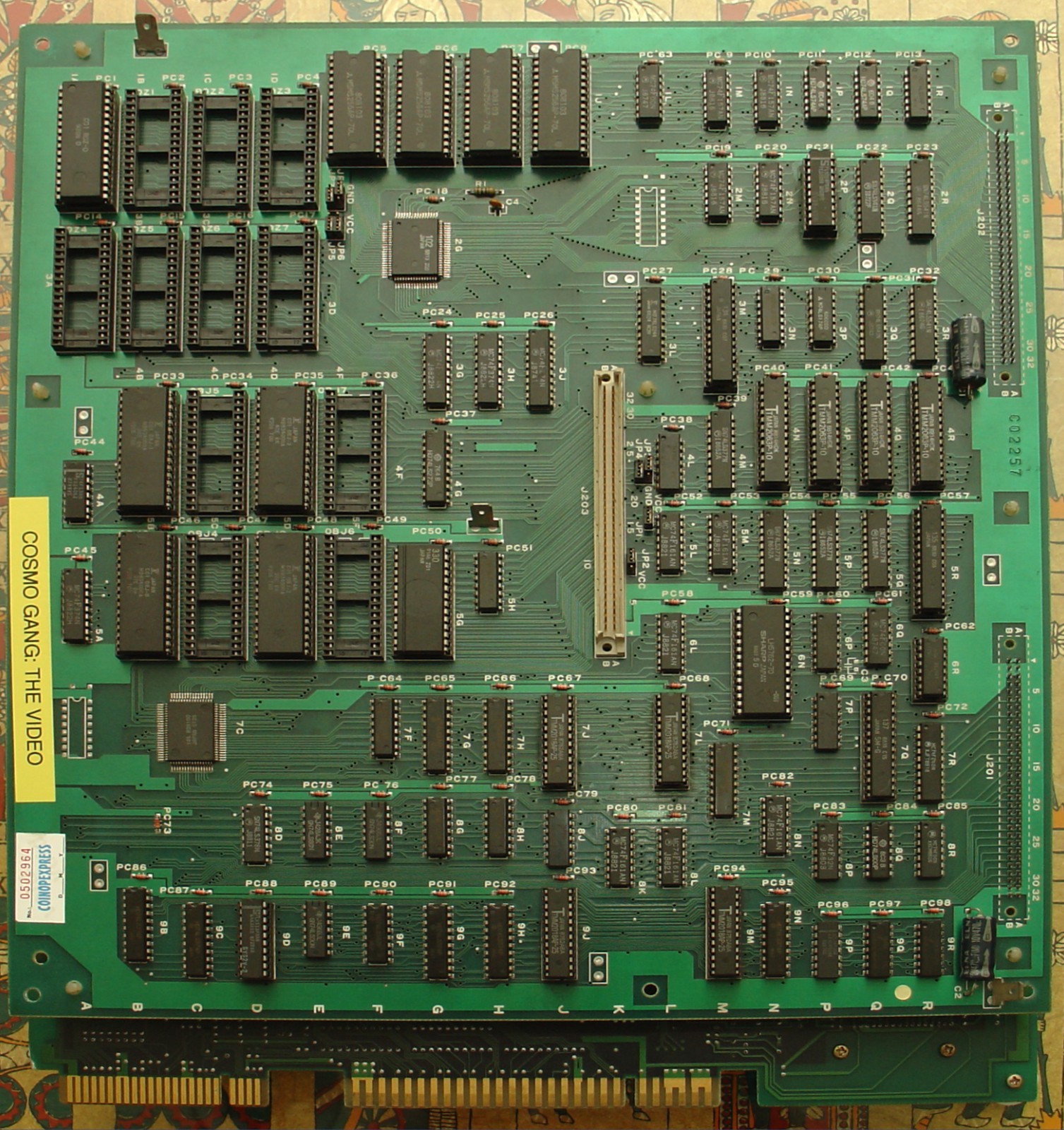 COSMO GANG THE VIDEO – NAMCO System 2 Arcade Game Tested Working PCB Board JP