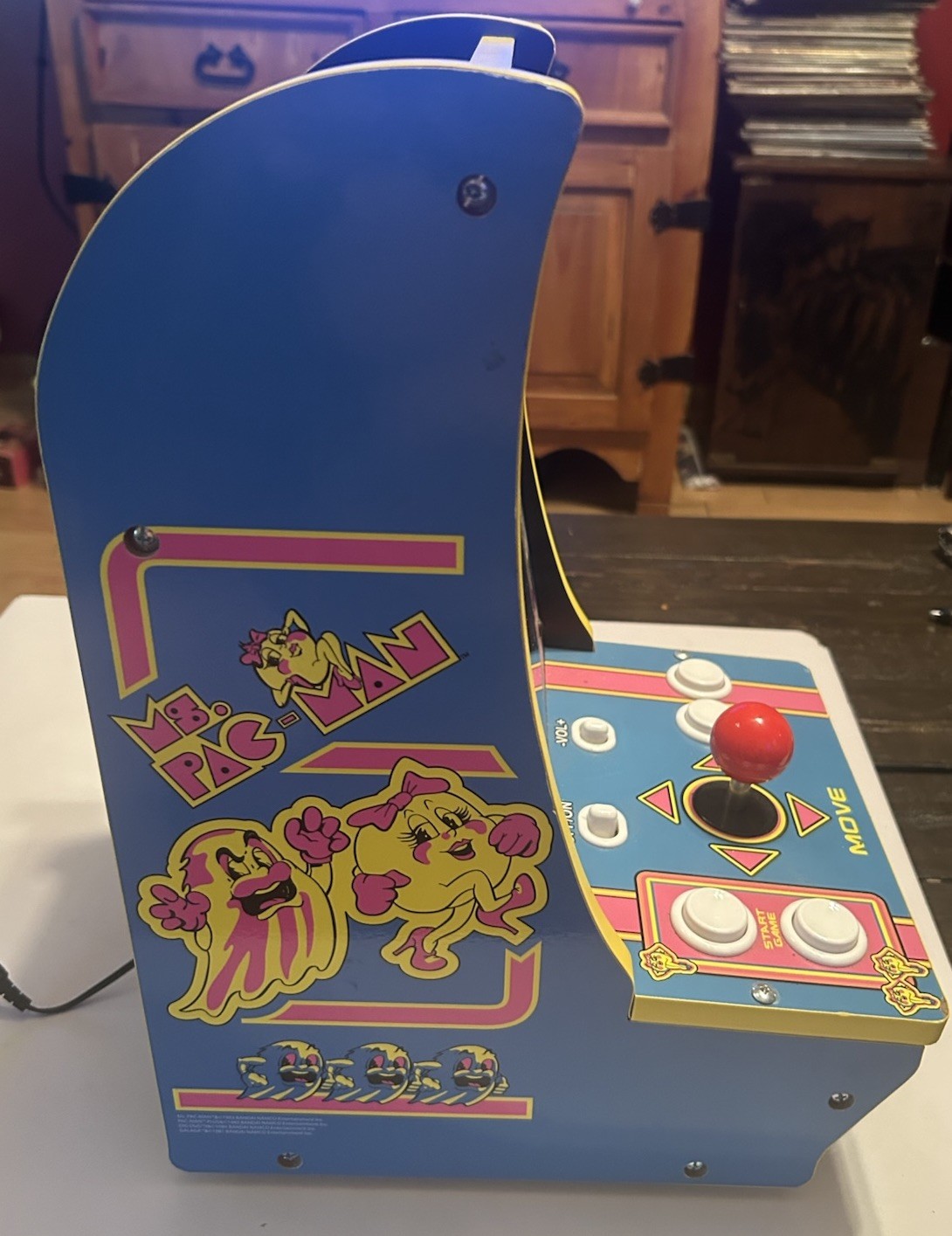 Arcade 1up 8261 Ms Pac-Man 4 In 1 Tabletop Arcade GameSystem 16″ WORKS PERFECT