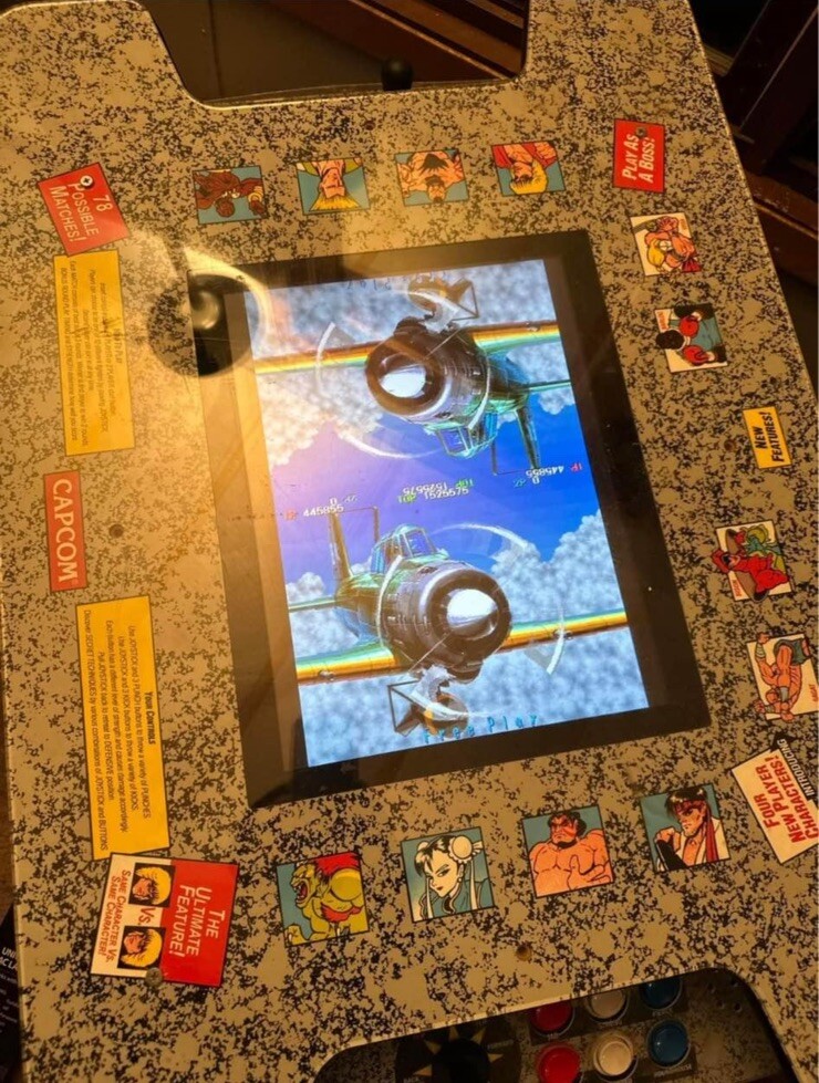 Arcade1Up Street Fighter 1944 Cocktail Table Gaming Table 12 Games Assembled