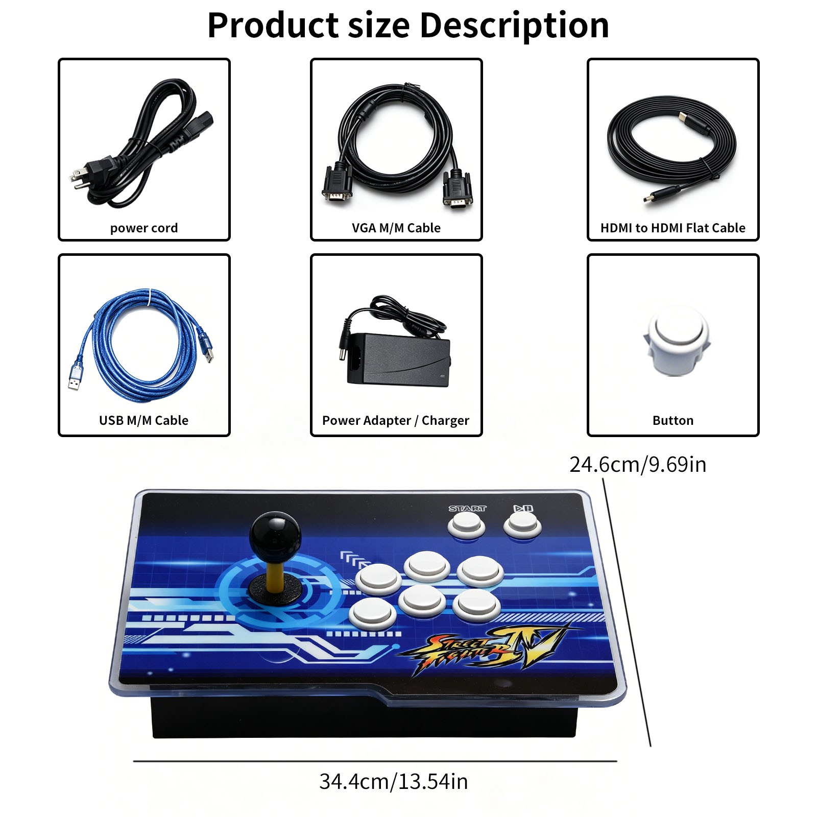 Pandora Box Retro Game Console with 2413 Games HDMI VGA Output Full HD 720p