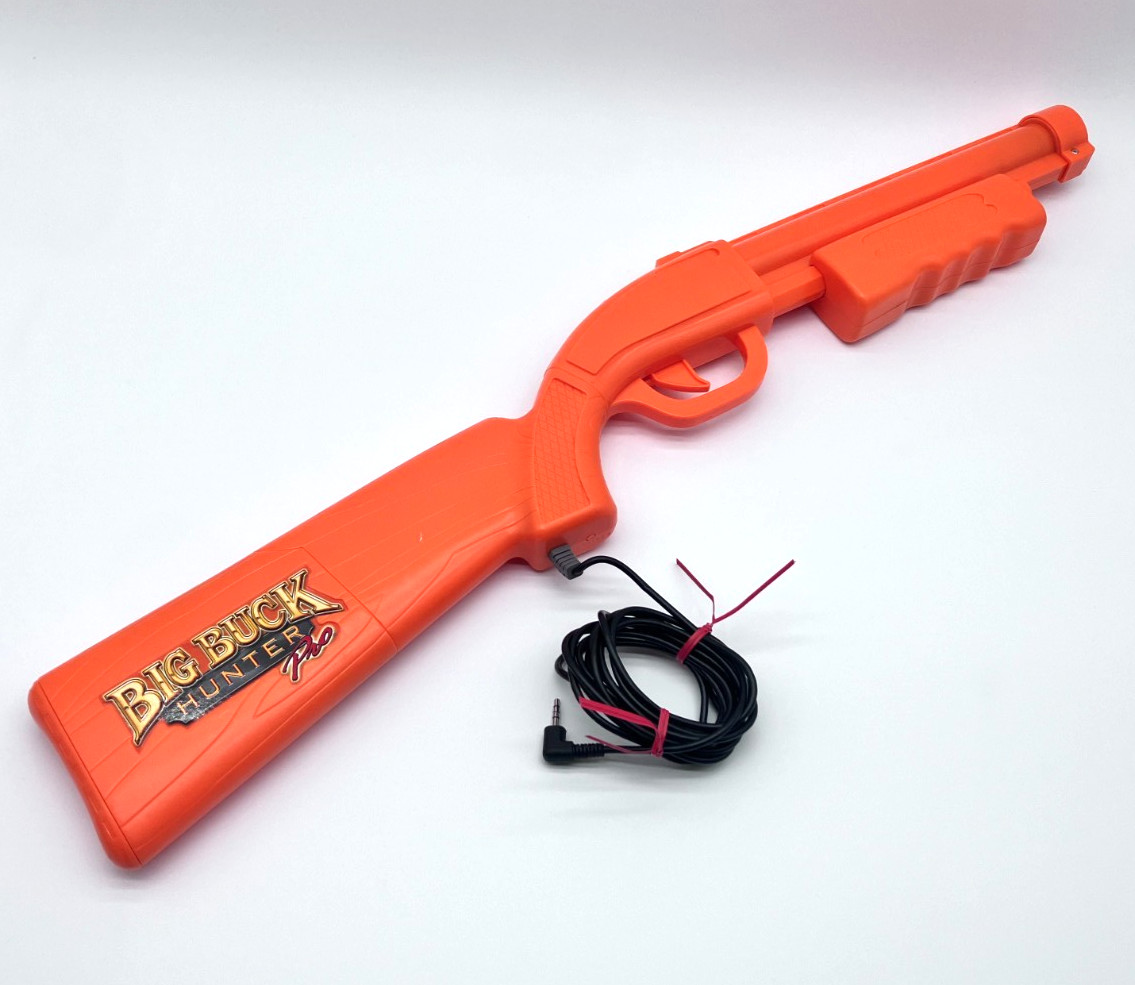 Big Buck Hunter Pro TV Video Game Controller, Orange Gun, No Sensor Bar
