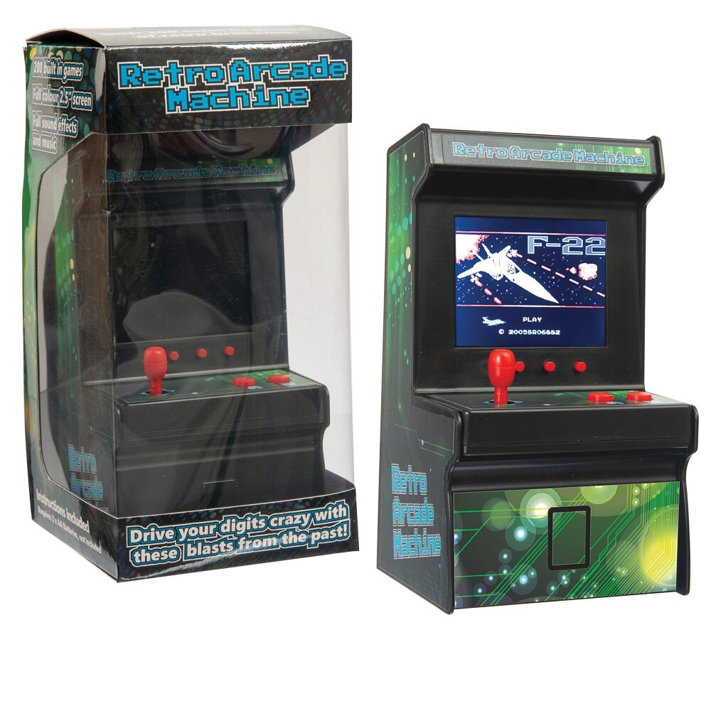 Mini Arcade Machine 80’s Desktop Retro 200 Games 8 bit Portable Videogames