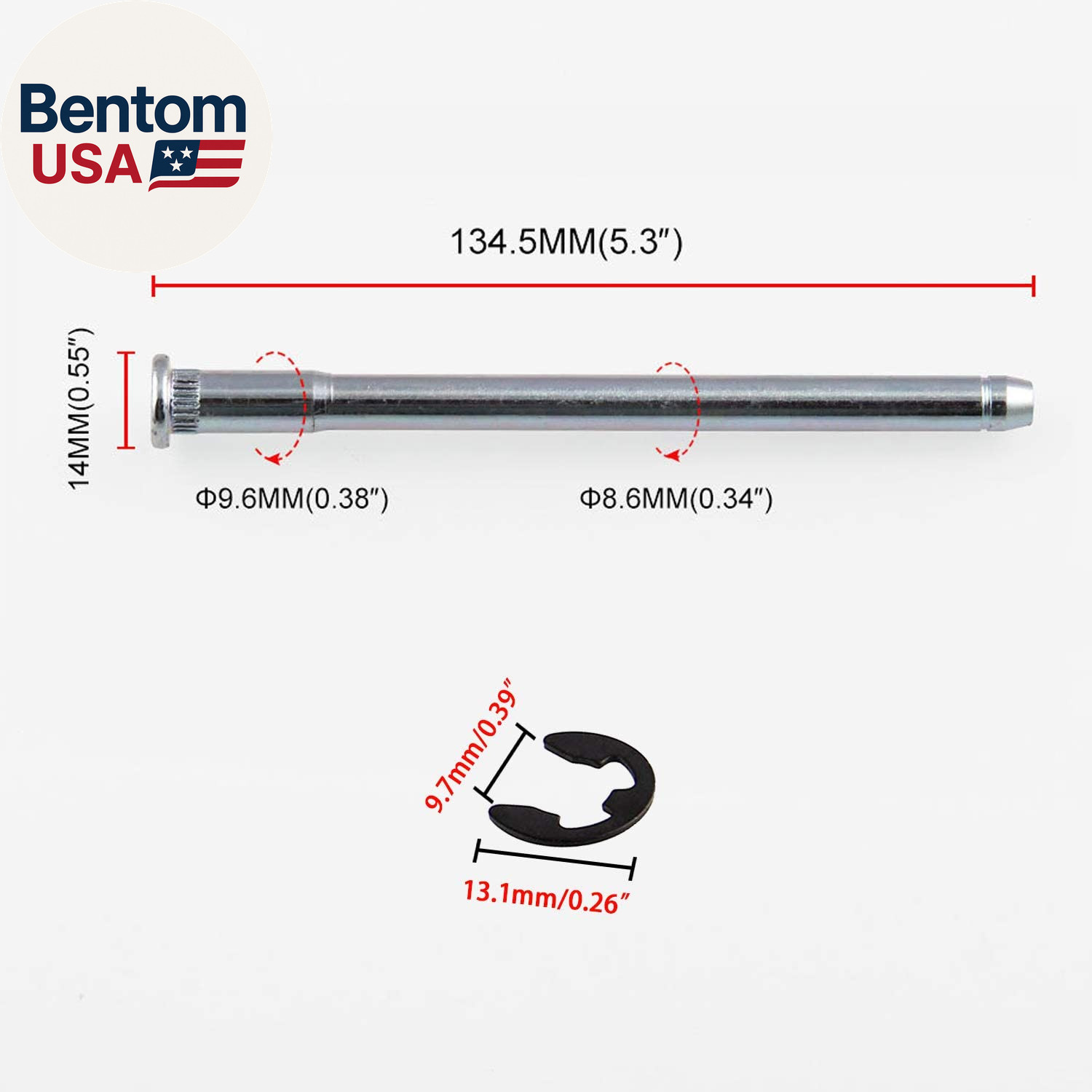 Compatible with Door Hinge Pin and Bushing Repair Kits (4 Pins 2 Door) Replacem