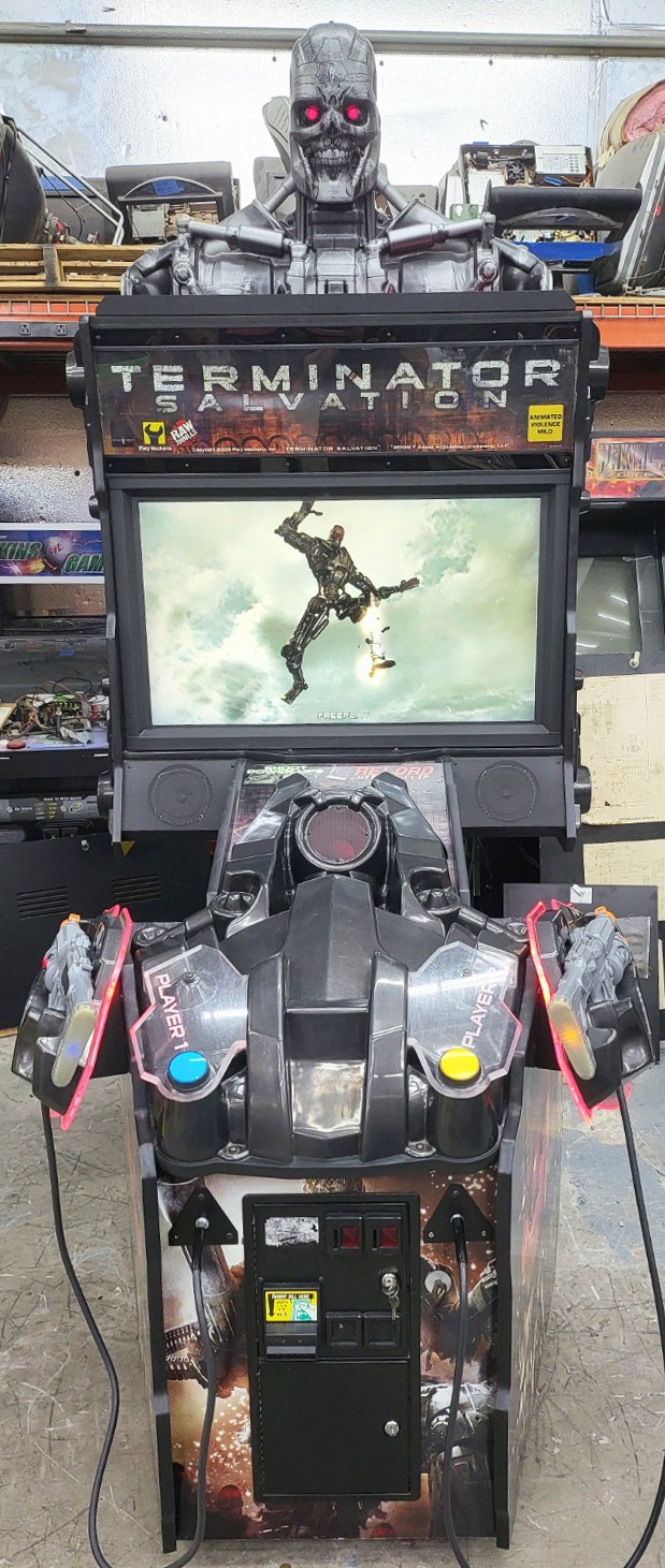 TERMINATOR SALVATION Full Size Arcade Gun Shooting Video Game Machine – 42″ LCD