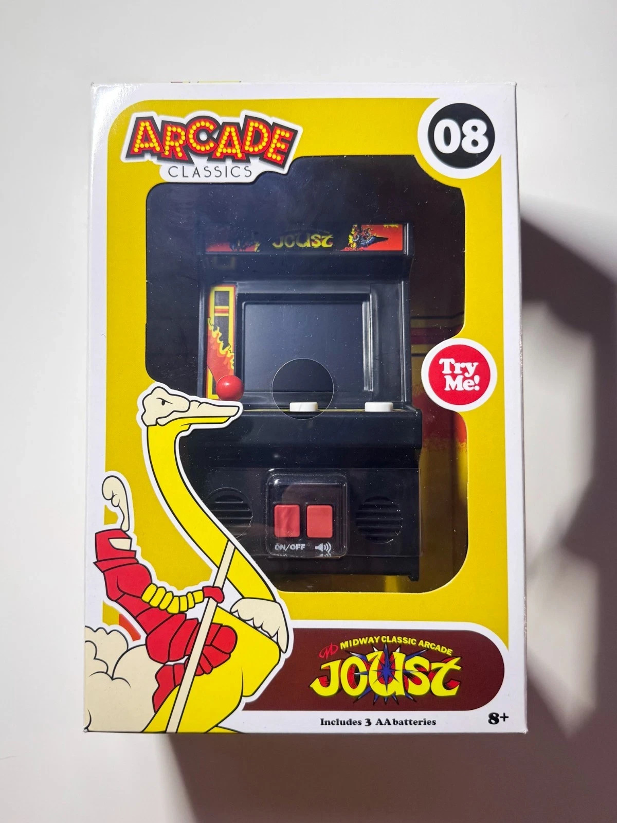 Retro Joust Mini Arcade Classics 08 – Midway Classic Arcade Game NIB – Basic Fun